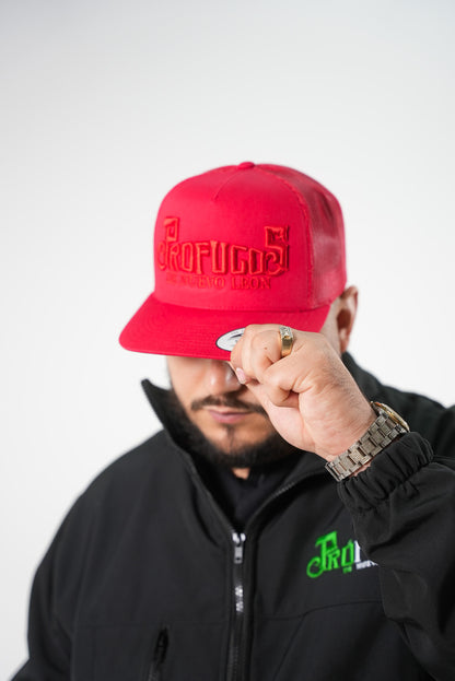 Gorra snapback roja/roja de Prófugos