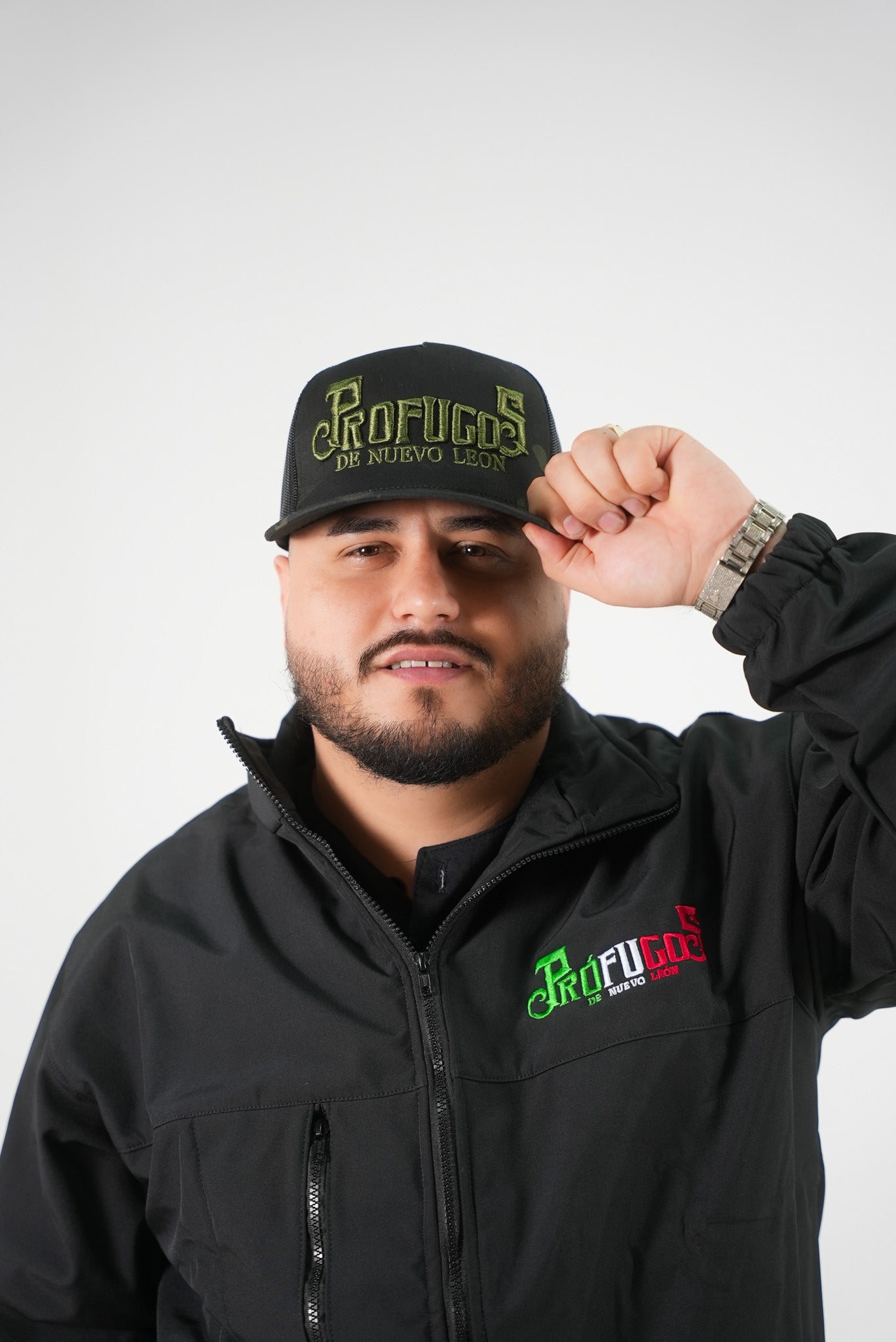 Prófugos Camo/Green/Black Snapback