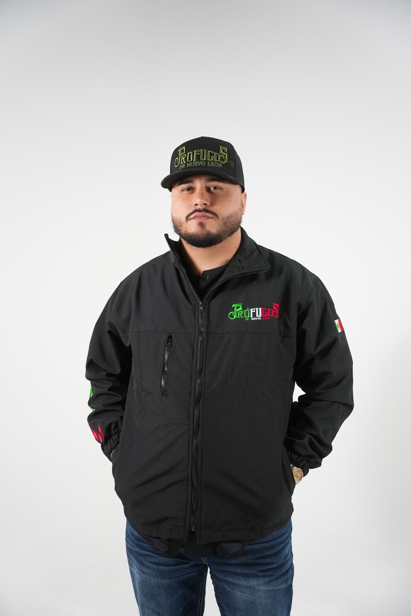 Prófugos Camo/Green/Black Snapback